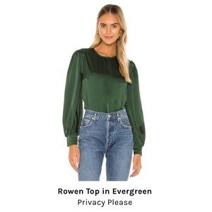 Emerald Green Cropped Blouse
